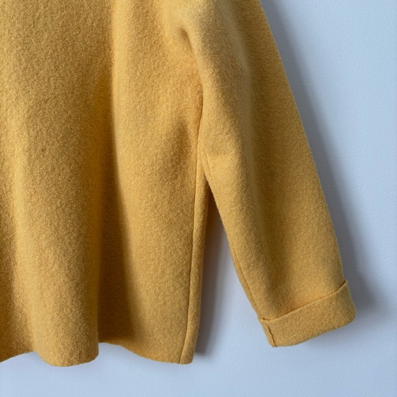 Eileen Fisher Mustard Wool Cardigan - Picture 6 of 8